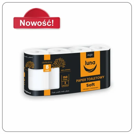 Papier toaletowy Soft a'8 150 listków celuloza 3 warstwy