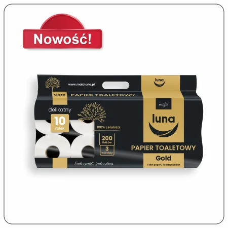 Papier toaletowy Gold a'10x7 200 listków celuloza 3 warstwy