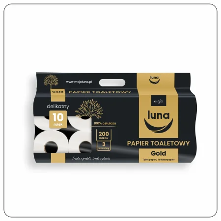 Papier toaletowy Gold a'10x7 200 listków celuloza 3 warstwy