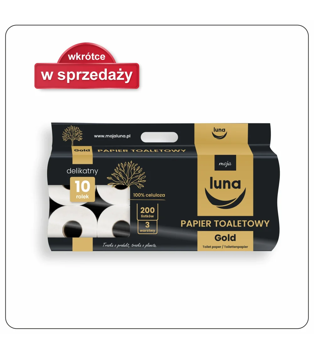 Papier toaletowy Gold a'10x7 200 listków celuloza 3 warstwy