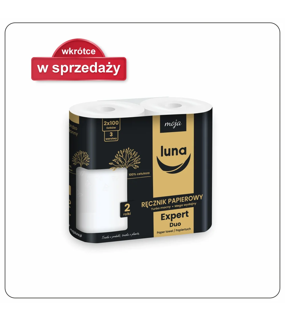 Ręcznik papierowy Expert Duo a'2x9 100 listków celuloza 3 warstwy