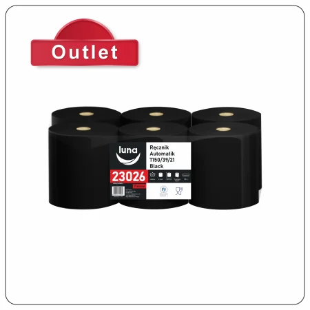 Ręcznik Automatik a'6 black T150/39/21 celuloza czarna 2w