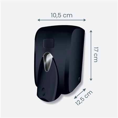 Dozownik mydła w płynie 0,5 l czarny (s5b)-100857