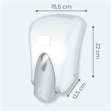 Dozownik mydła w płynie 1 l, biały (s6)-100858