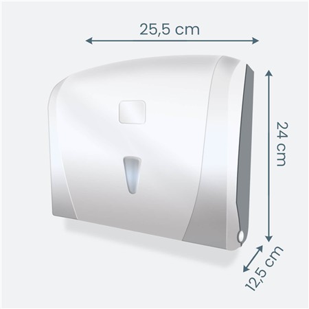 Dozownik ręcznika składanego w systemie "V"mini, biały (k40)-100868