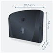 Dozownik ręcznika składanego w systemie "V" mini, czarny (k40b)-100871