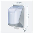 Dozownik ręcznika w systemie Center Pull, transparentny (og2t)-100886
