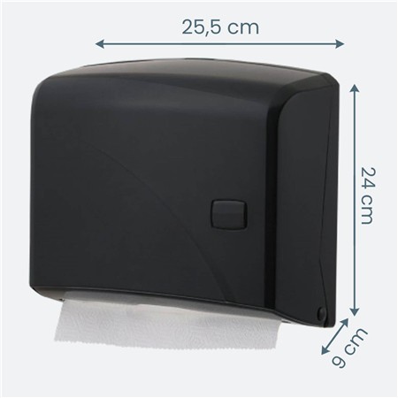 Dozownik ręcznika składanego w systemie "NN"mini, czarny (k20b)-100880
