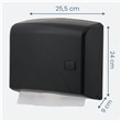 Dozownik ręcznika składanego w systemie "NN"mini, czarny (k20b)-100880