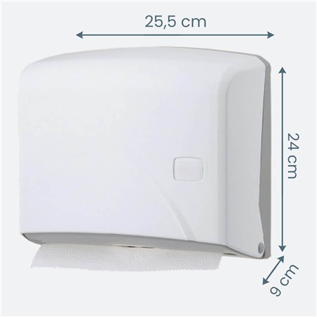 Dozownik ręcznika składanego w systemie "NN"mini, biały (k20)-100882