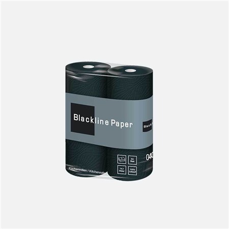 Ręcznik kuchenny A'2x16 Blackline celuloza czarna 3w-100963