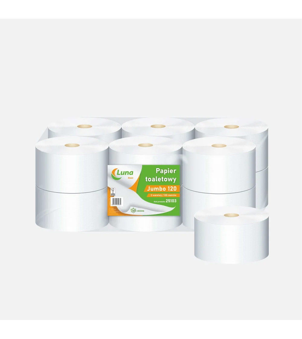 Papier toaletowy a'12 Jumbo 120 celuloza 2w Papier toaletowy a'12 Jumbo 120 celuloza 2w