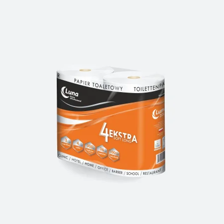 Papier toaletowy A'4x8 4ekstra soft long celuloza 3 warstwy
