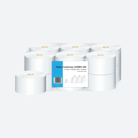Papier toaletowy a'12 Jumbo 100 celuloza 2w 19101a