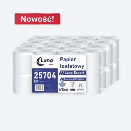 Papier toaletowy A'8x4 Luna Expert celuloza 2 warstwy