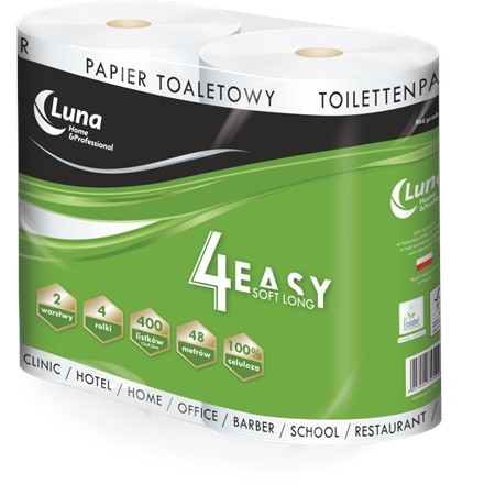 Papier toaletowy A'4x10 4easy soft long celuloza 2 warstwy-106044