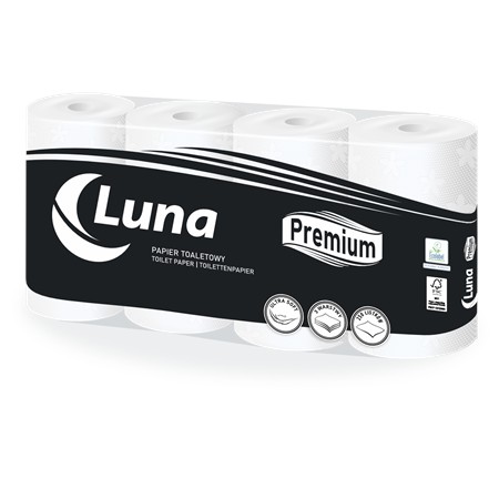 Papier toaletowy a'8x7 Luna Premium celuloza 3 warstwy-106046