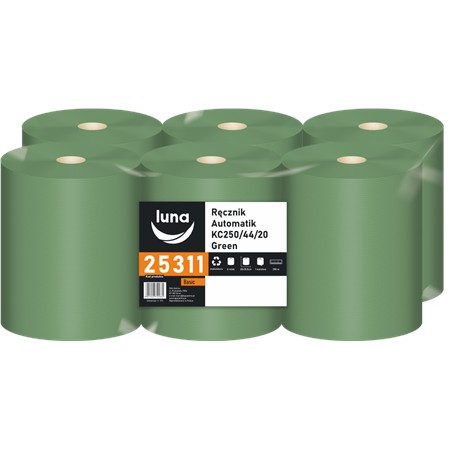 Ręcznik Automatik a'6 KC250/44/20 green makulatura zielona 1 warstwa-106056