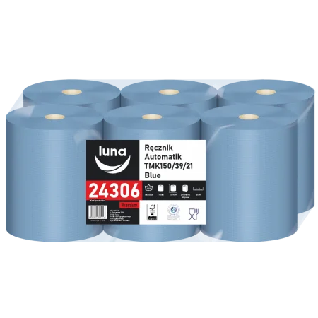 Ręcznik Automatik a'6 TMK150 blue celuloza niebieska 2 warstwy