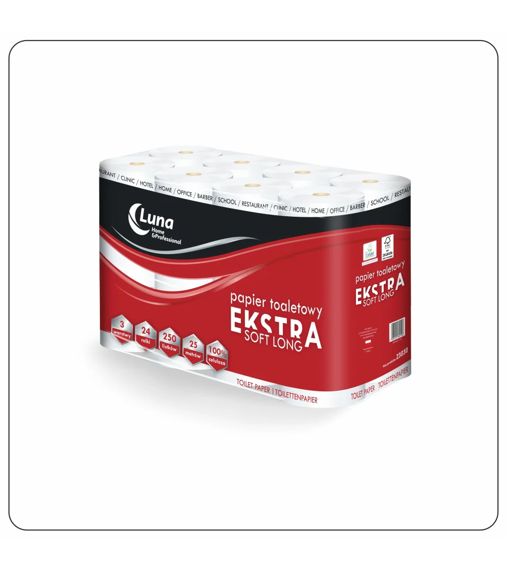 Papier toaletowy a'24 HoReCa PLUS 250 celuloza 3w