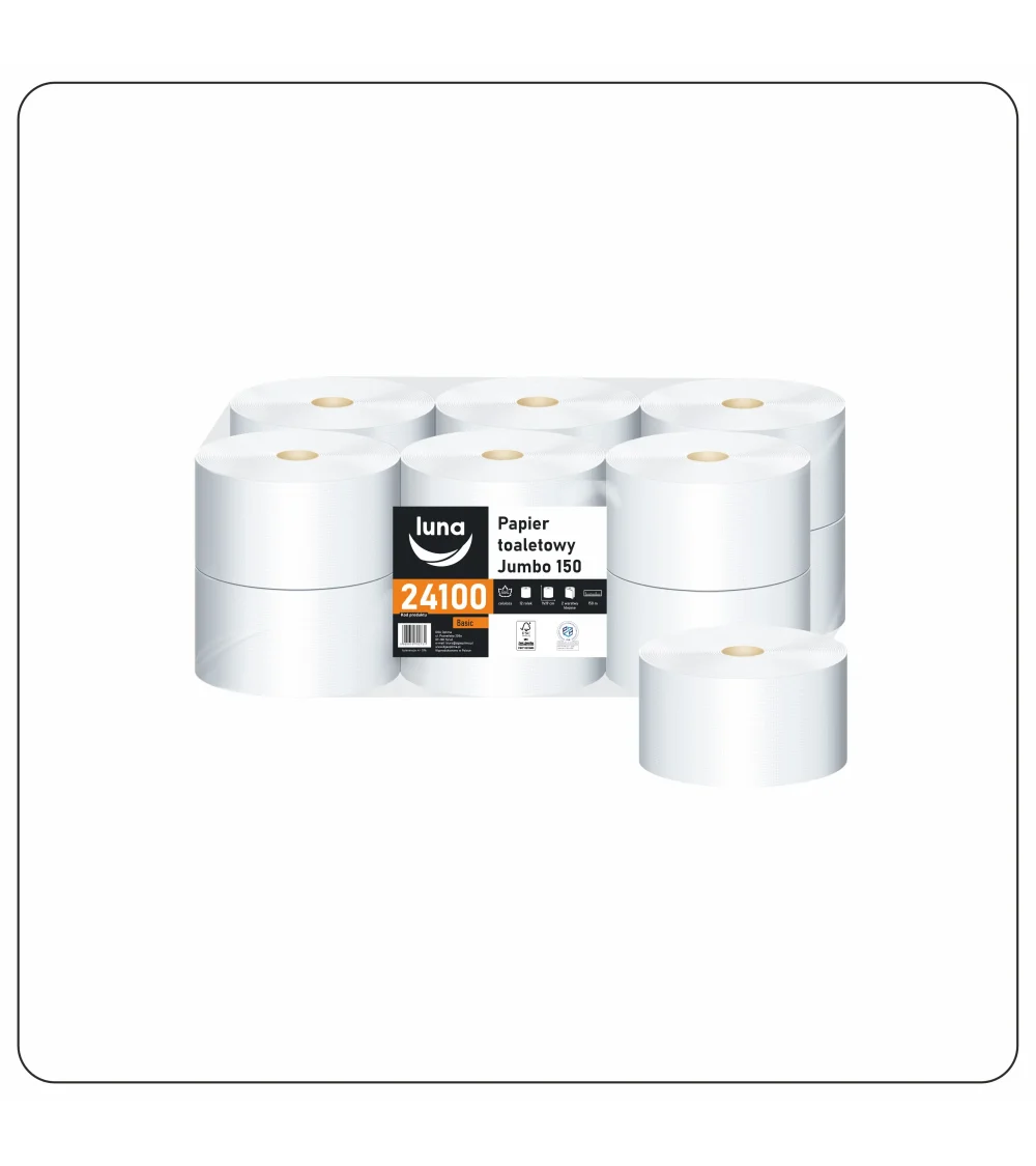 Papier toaletowy a'12 Jumbo 150 celuloza 2w
