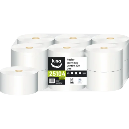 Papier toaletowy jumbo a’12 Friendly 300 One  makulatura 1 warstwa