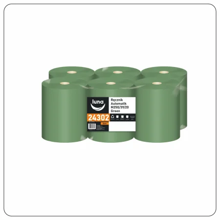 Ręcznik Automatik a'6 M250/39/20 green makulatura 1w
