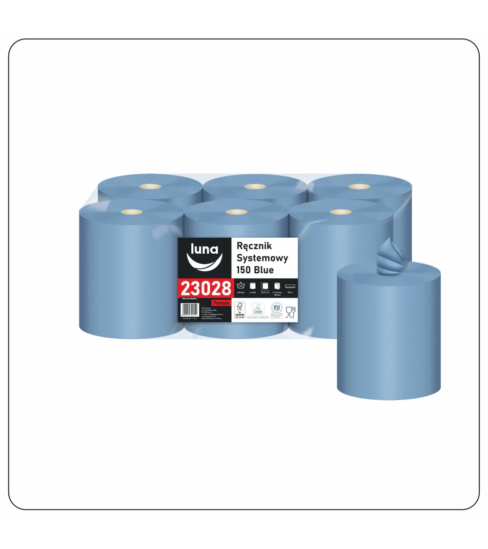 Ręcznik systemowy a'6 blue 150 celuloza niebieska 2w