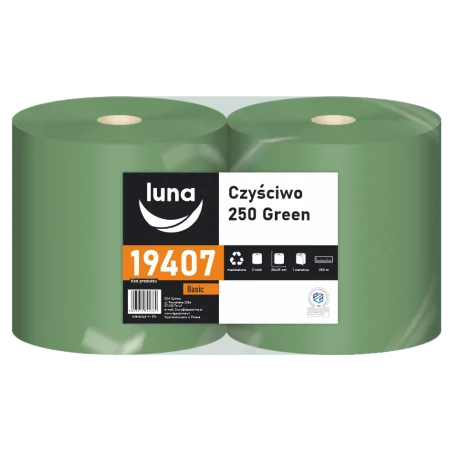 Czyściwo a'2 Luna 250 Green makulatura zielona 1w