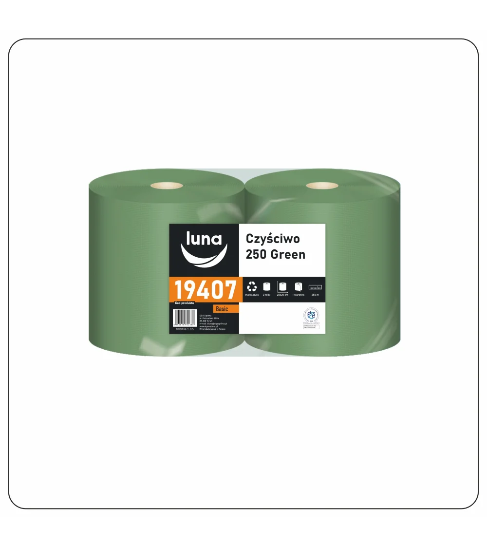Czyściwo a'2 Luna 250 Green makulatura zielona 1w