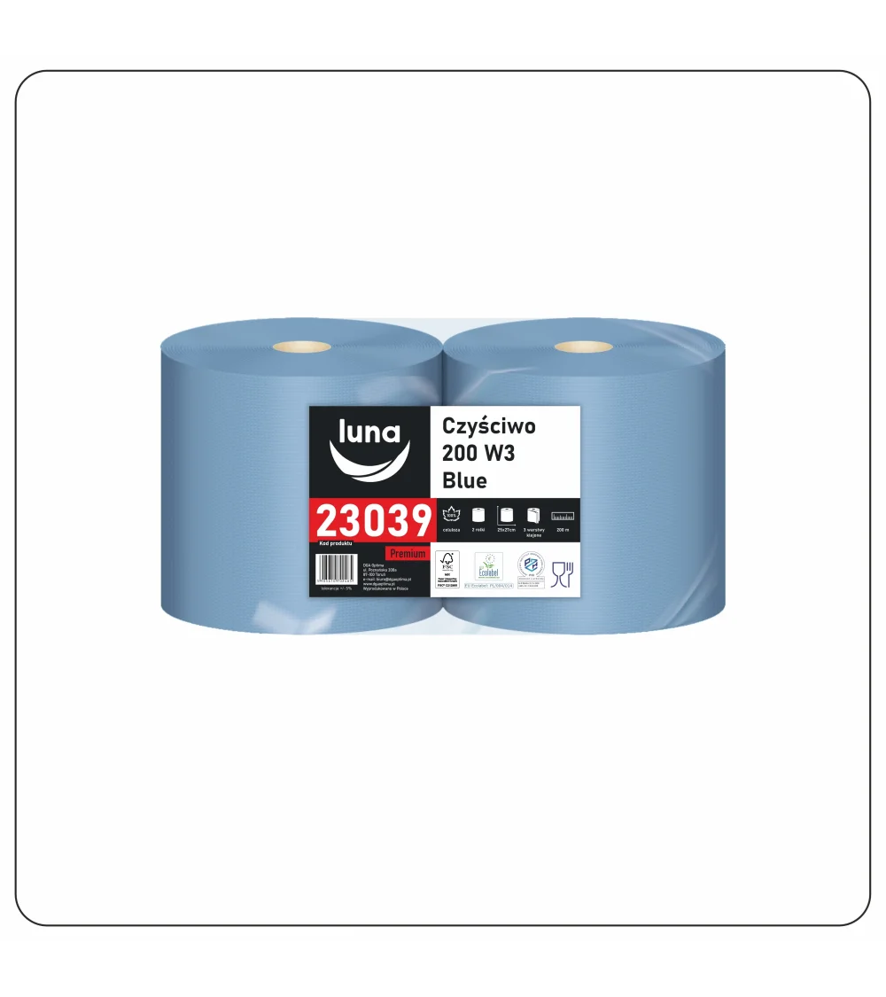 Czyściwo a'2 Luna Blue 200 W3 celuloza niebieska 3w