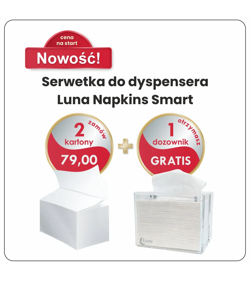 Serwetka do dyspensera a'9000 Luna Napkins Smart 13,5x21 celuloza 1 wa