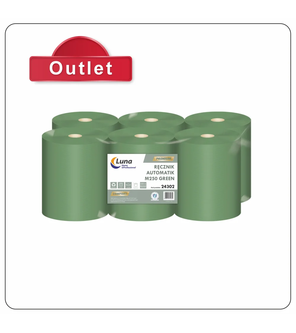 Ręcznik Automatik a'6 M250/39/20 o green makulatura 1w
