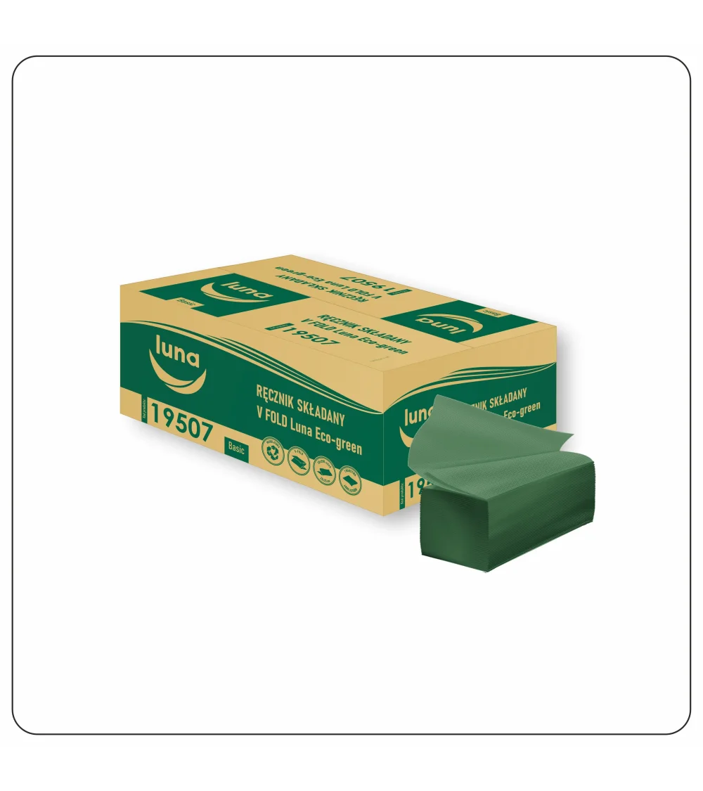 Ręcznik V FOLD a'4000 eco-green 25x23 makulatura zielona 1w