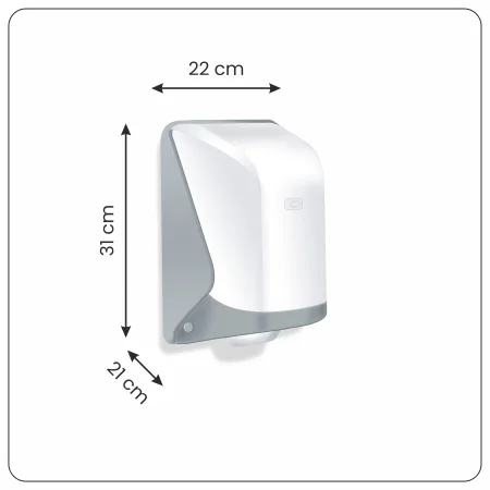 Dozownik ręcznika w systemie Center Pull, biały