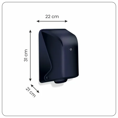 Dozownik ręcznika w systemie Center Pull, czarny