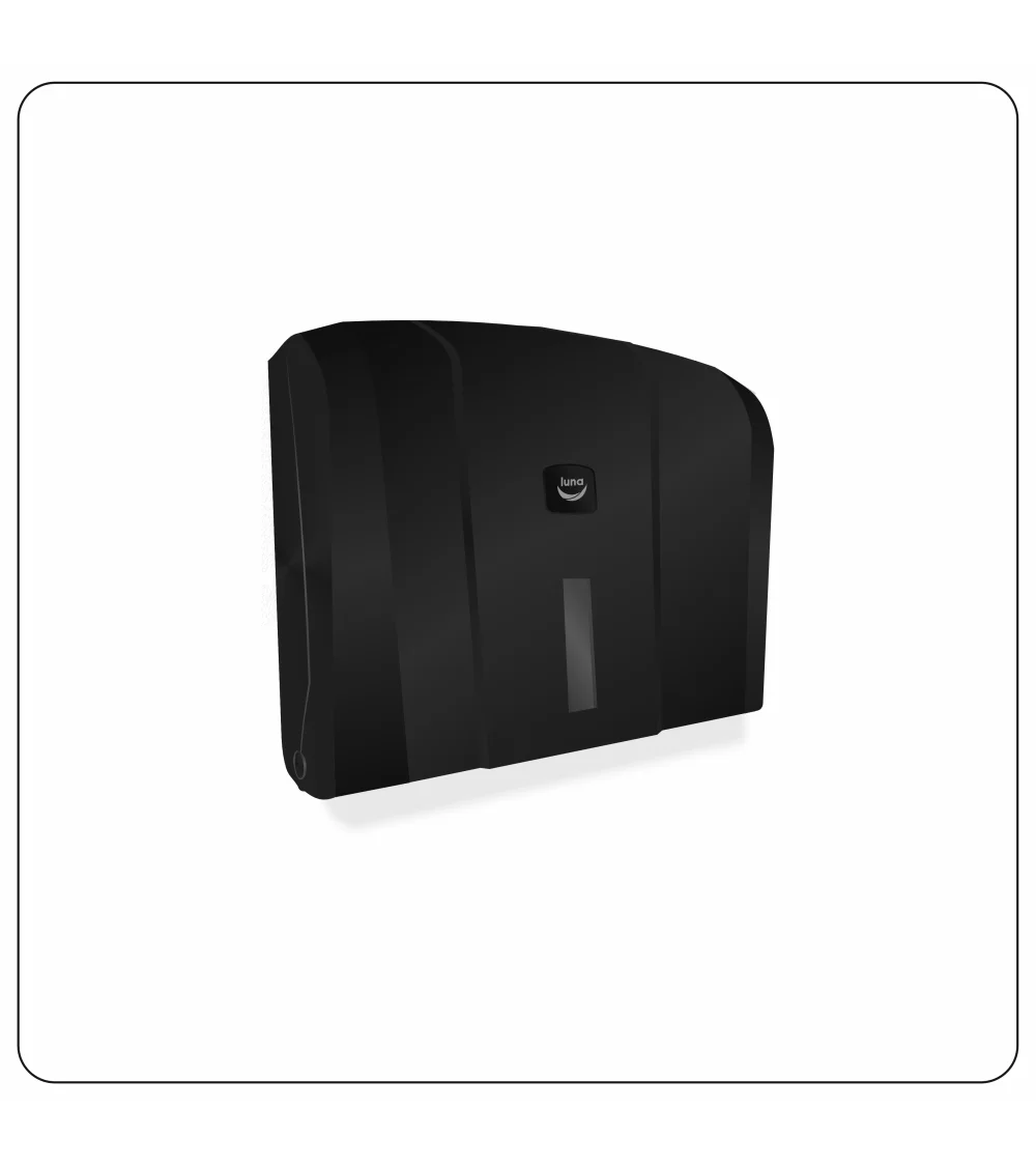 Dozownik ręcznika składanego w systemie "V", czarny