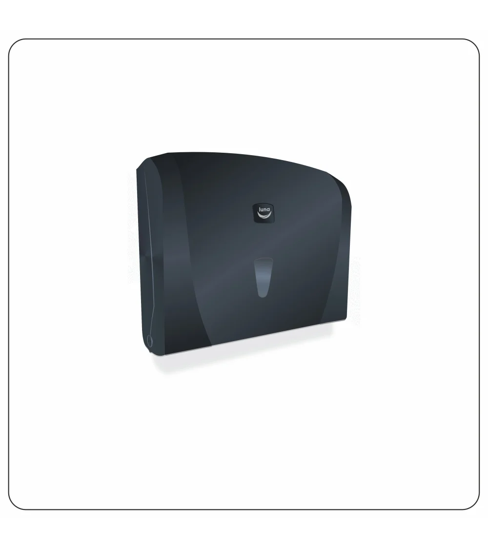 Dozownik ręcznika składanego w systemie "V" mini, czarny