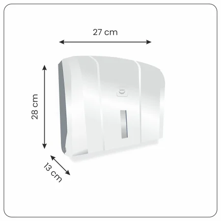 Dozownik ręcznika składanego w systemie "V", biały