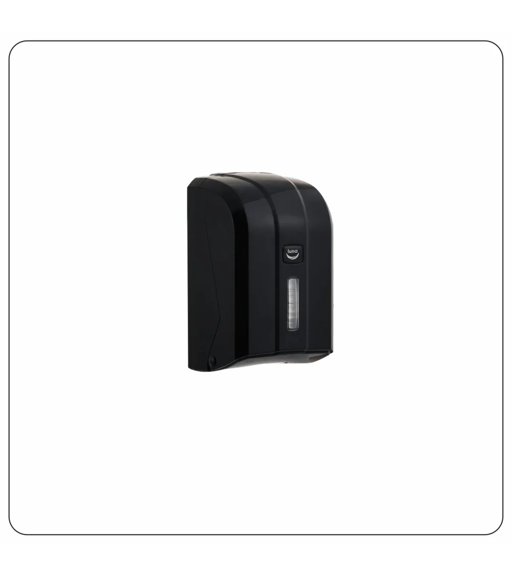 Dozownik papieru toaletowego w składce, czarny