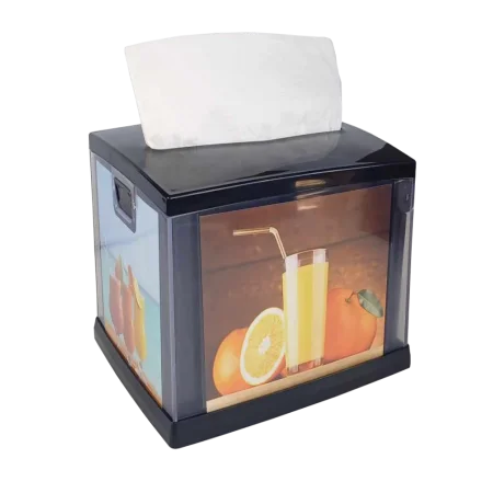 Dozownik serwetek czarny mini