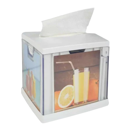 Dozownik serwetek biały mini