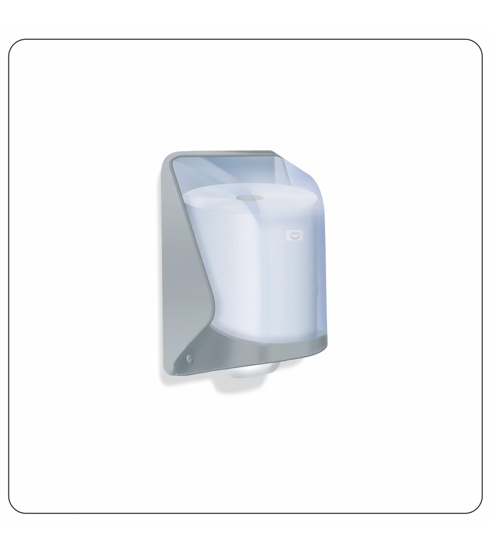 Dozownik ręcznika w systemie Center Pull, transparentny