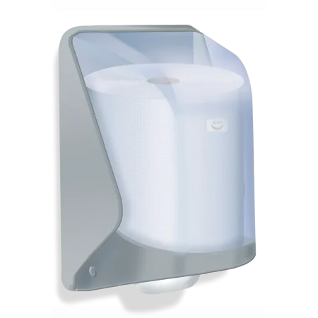 Dozownik ręcznika w systemie Center Pull, transparentny