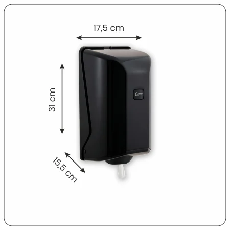 Dozownik ręcznika w systemie Center Pull mini, czarny (sg2b)