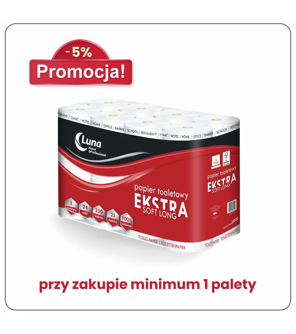 Papier toaletowy a'24 HoReCa PLUS 250 celuloza 3w