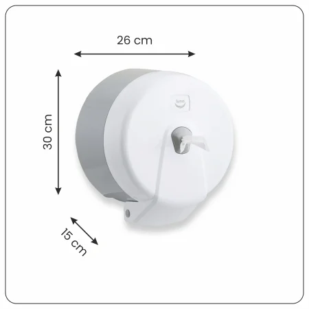 Dozownik papieru toaletowego w systemie Center Pull, biały