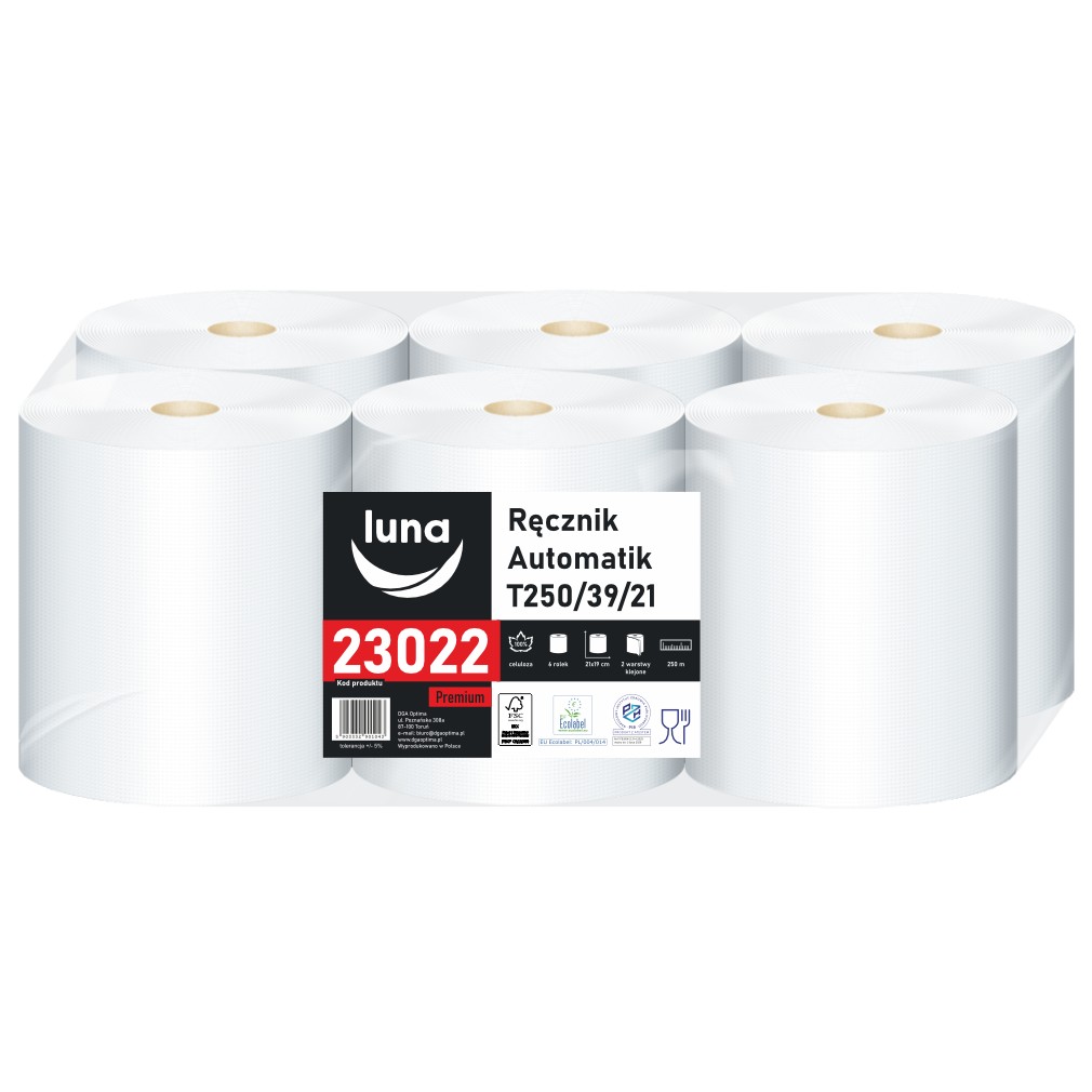 Ręcznik Automatik a'6 T250  celuloza 2 warstwy II gatunek-106133